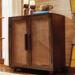 2-Door Jute Cabinet