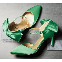 D'Orsay Bow Pump for Women with Memory Foam and 3