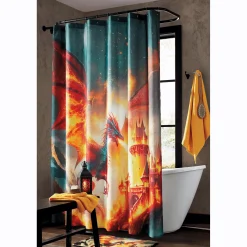 Dragon Fury Shower Curtain