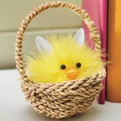 Easter Bunny Fluff Chick in a Basket