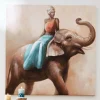 Ebony on Elephant Wall Art