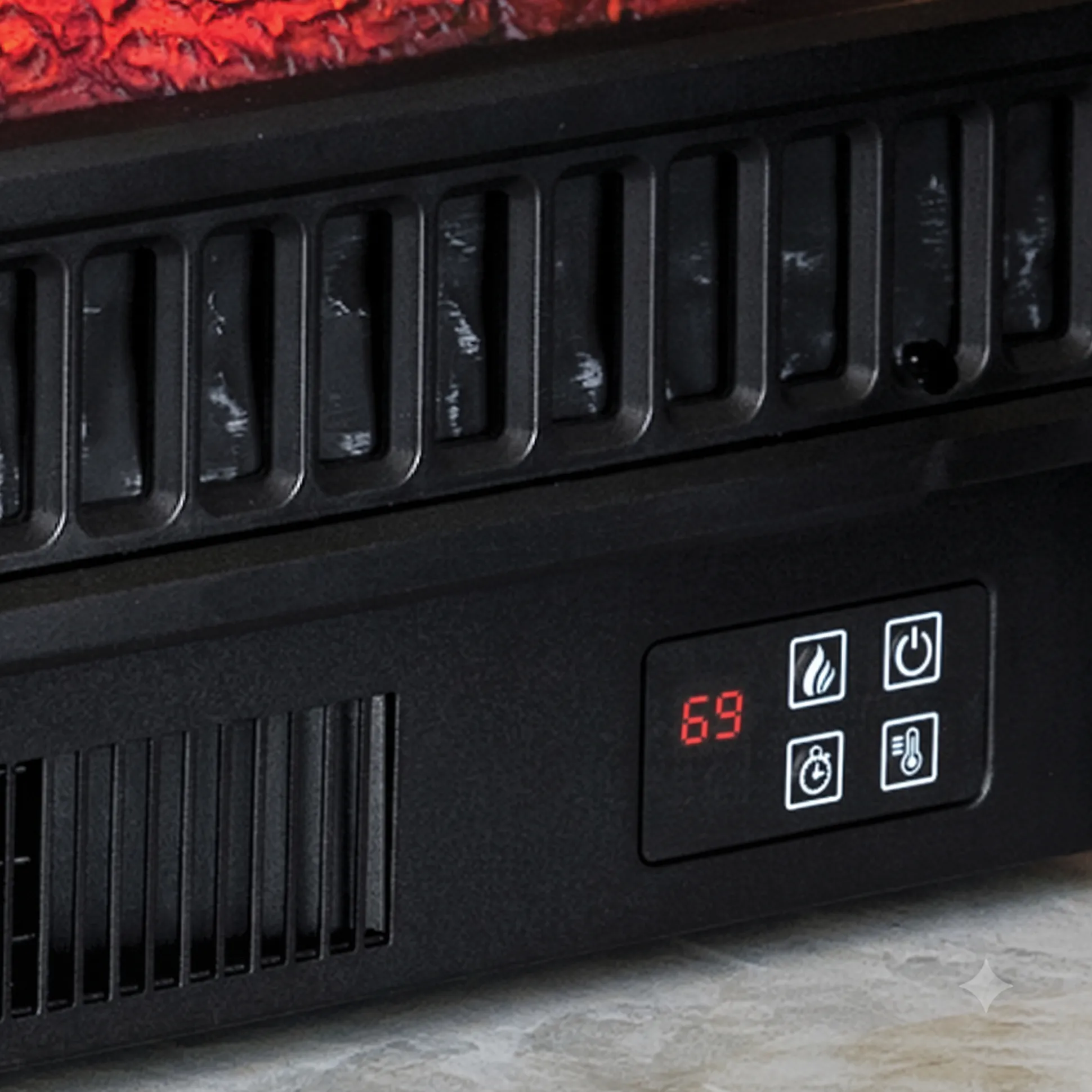 Electric Fireplace Logs with Remote