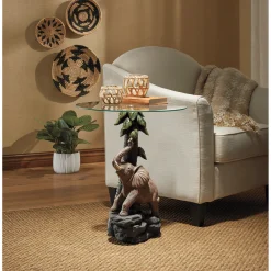 Elephant Bliss Accent Table