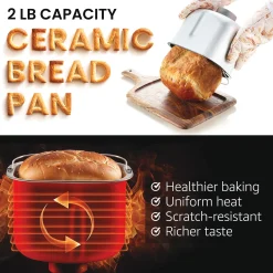 Elite Gourmet 2-lb. Stainless Steel Digital Bread Maker