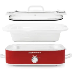 Elite Gourmet 3.5-Quart Slow Cooker with Locking Lid