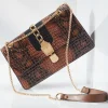 Embellished Croco Envelope Bag
