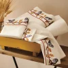 Embroidered Birdie Hem Sheet Set