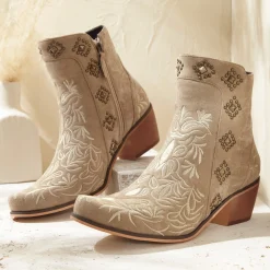 Embroidered Cowgirl Bootie