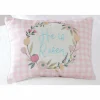 Embroidered He is Risen Pillow