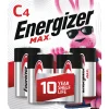 Energizer Max 4-Pack C Batteries