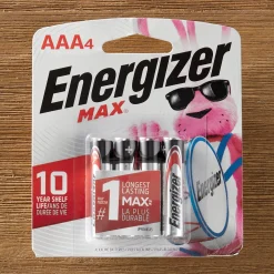 Energizer 4-Pack AAA Household Batteries