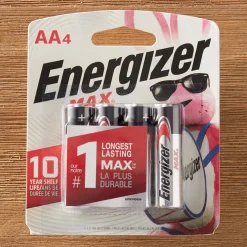 Energizer 4-Pack AA Max Alkaline Batteries