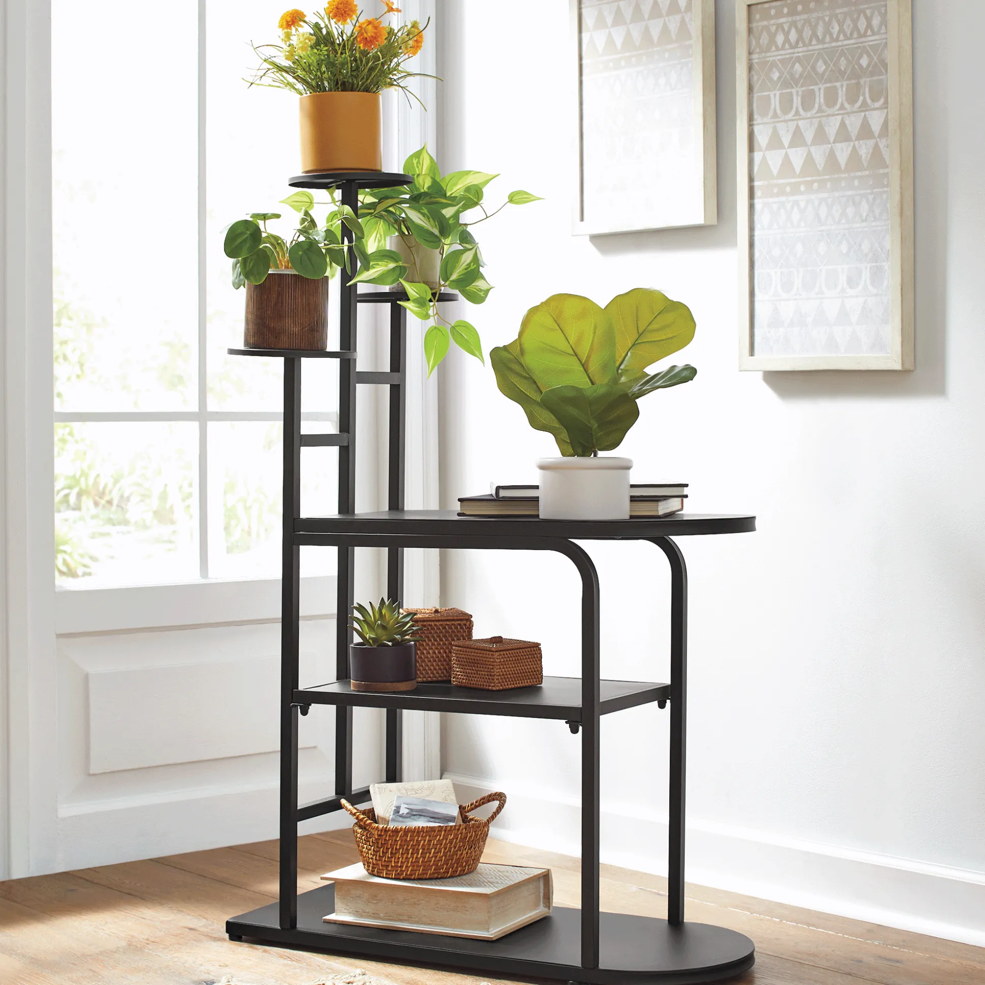 Evelyn Table and Plant Stand