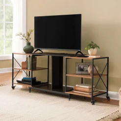 Expandable Rotatable Powered TV Stand