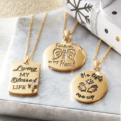 Faith Message Crystal Pendant