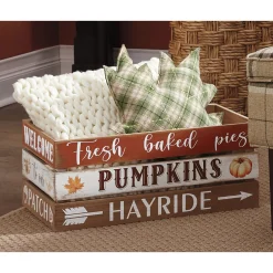 Fall Milk Crate