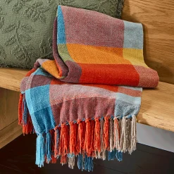 Fall Plaid Throw