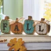 Fall Pumpkins Cable-Knit Sign