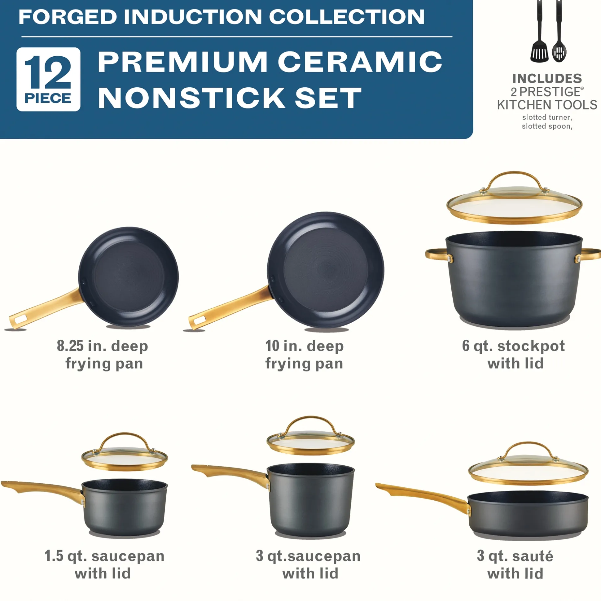 Farberware 12-Piece Forged Aluminum Cookware Set
