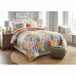 Farmhouse Florals 3-Piece Quilt Set