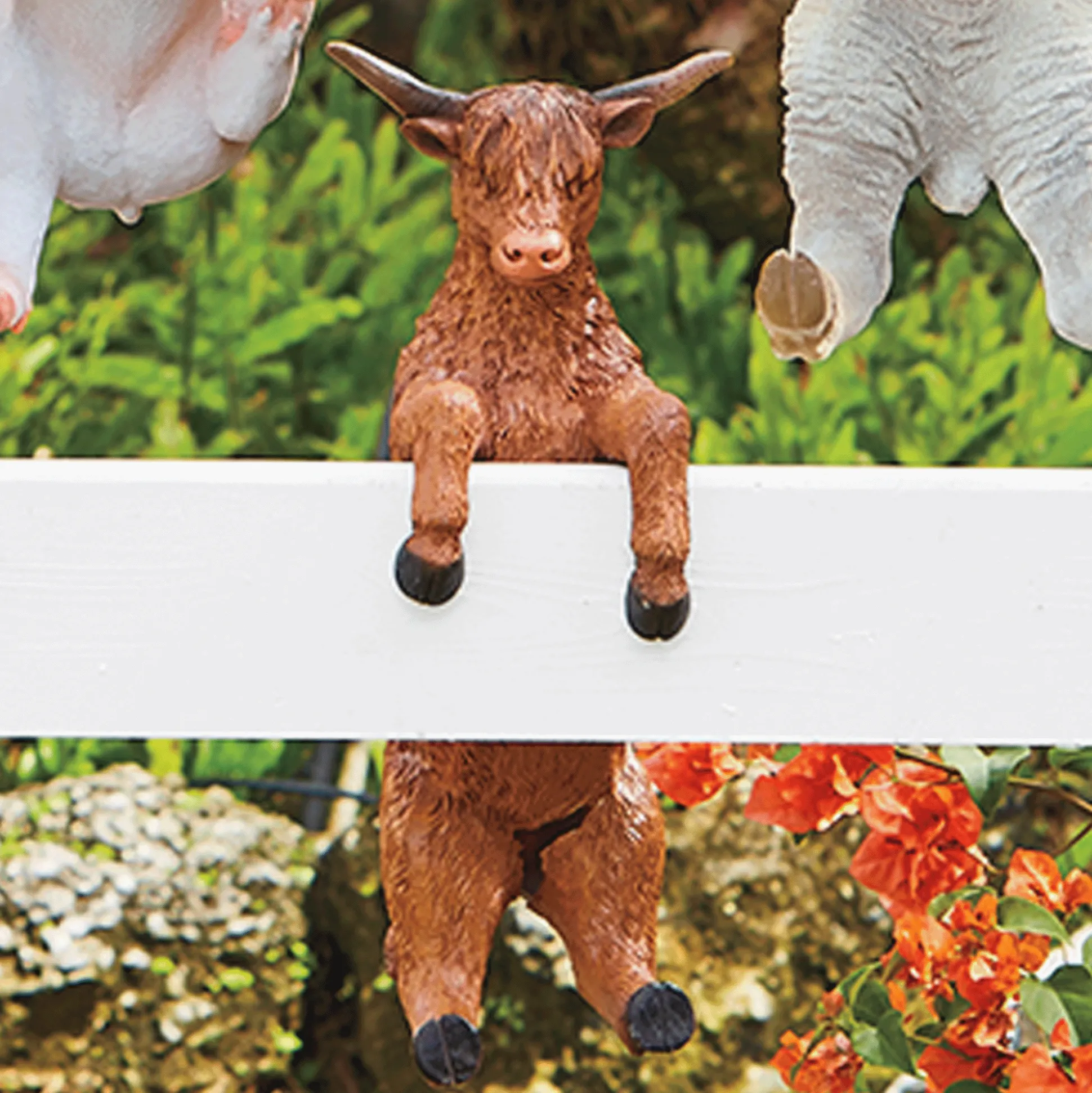 Farmhouse Peekaboo Animal Garden Statues