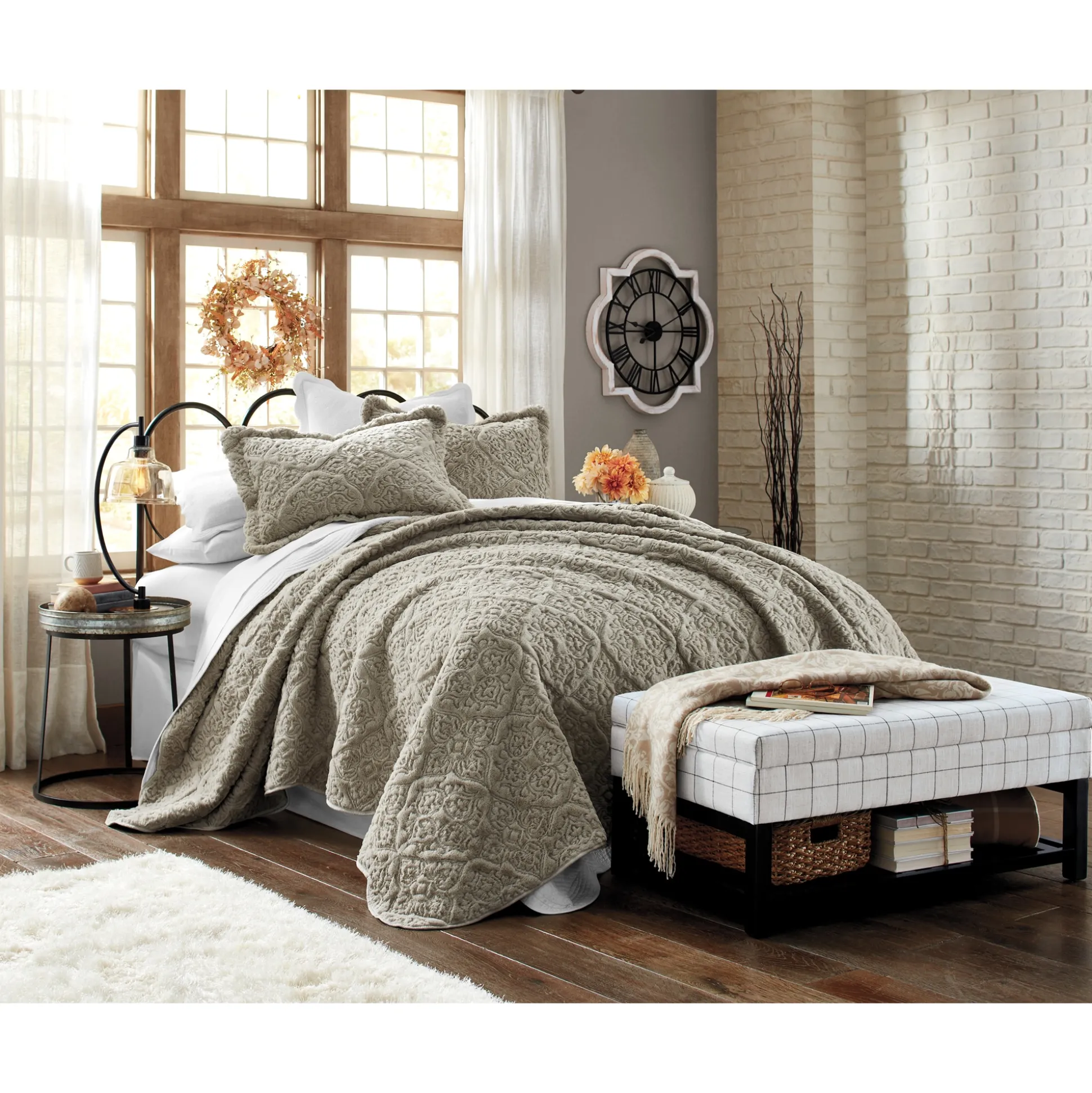 Faux-Fur Oversized Quilt