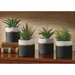 Faux Potted Succulents
