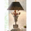 Figural Floral Bouquet Lamp