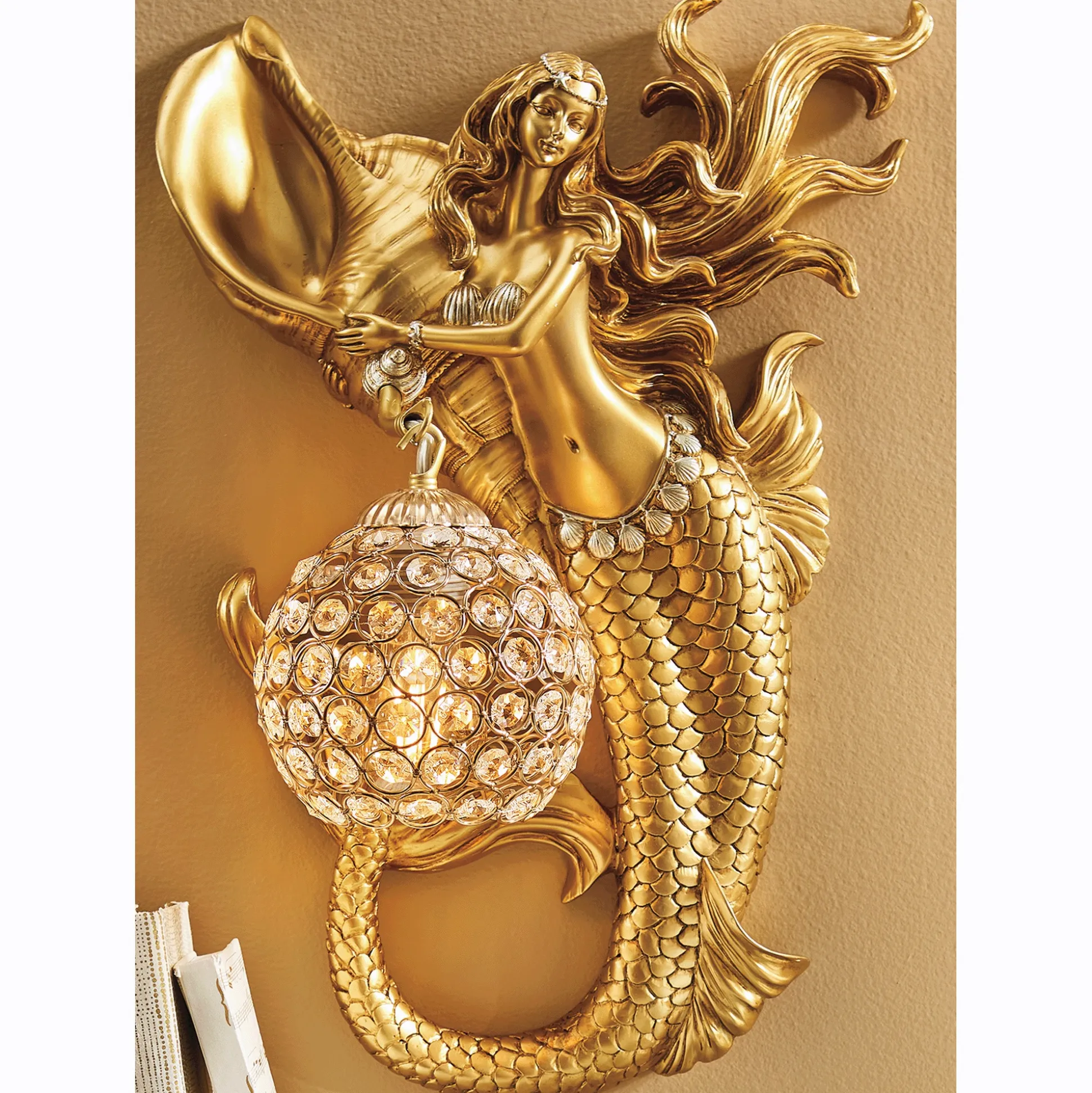 Figural Mermaid Sconce