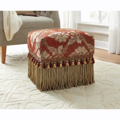 Firelight Fringe Ottoman
