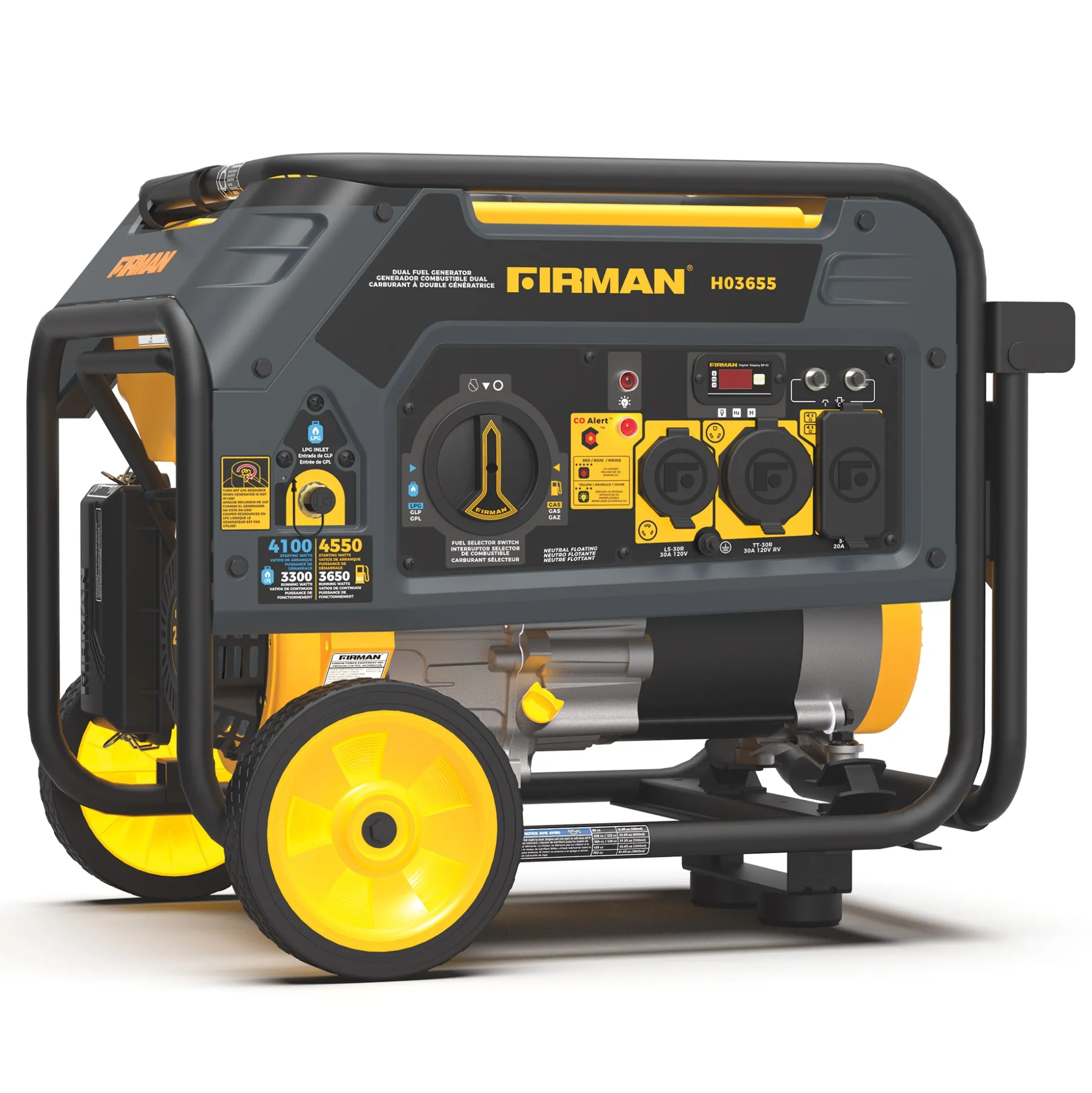 Firman Dual-Fuel Portable Generator 4550/3650W