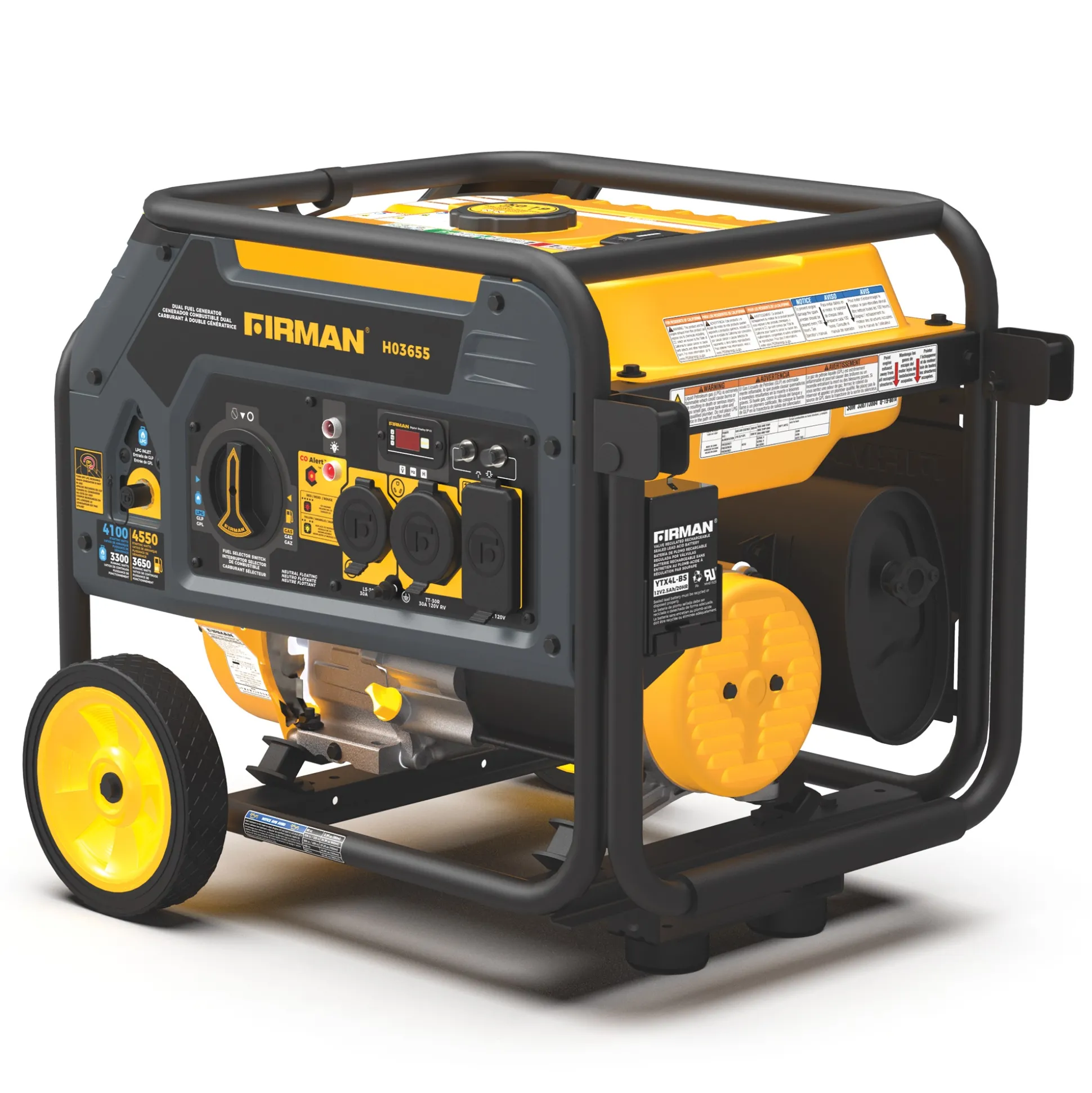 Firman Dual-Fuel Portable Generator 4550/3650W