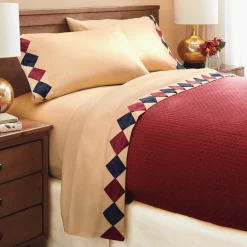 Flocked Velvet Microfiber Sheet Set