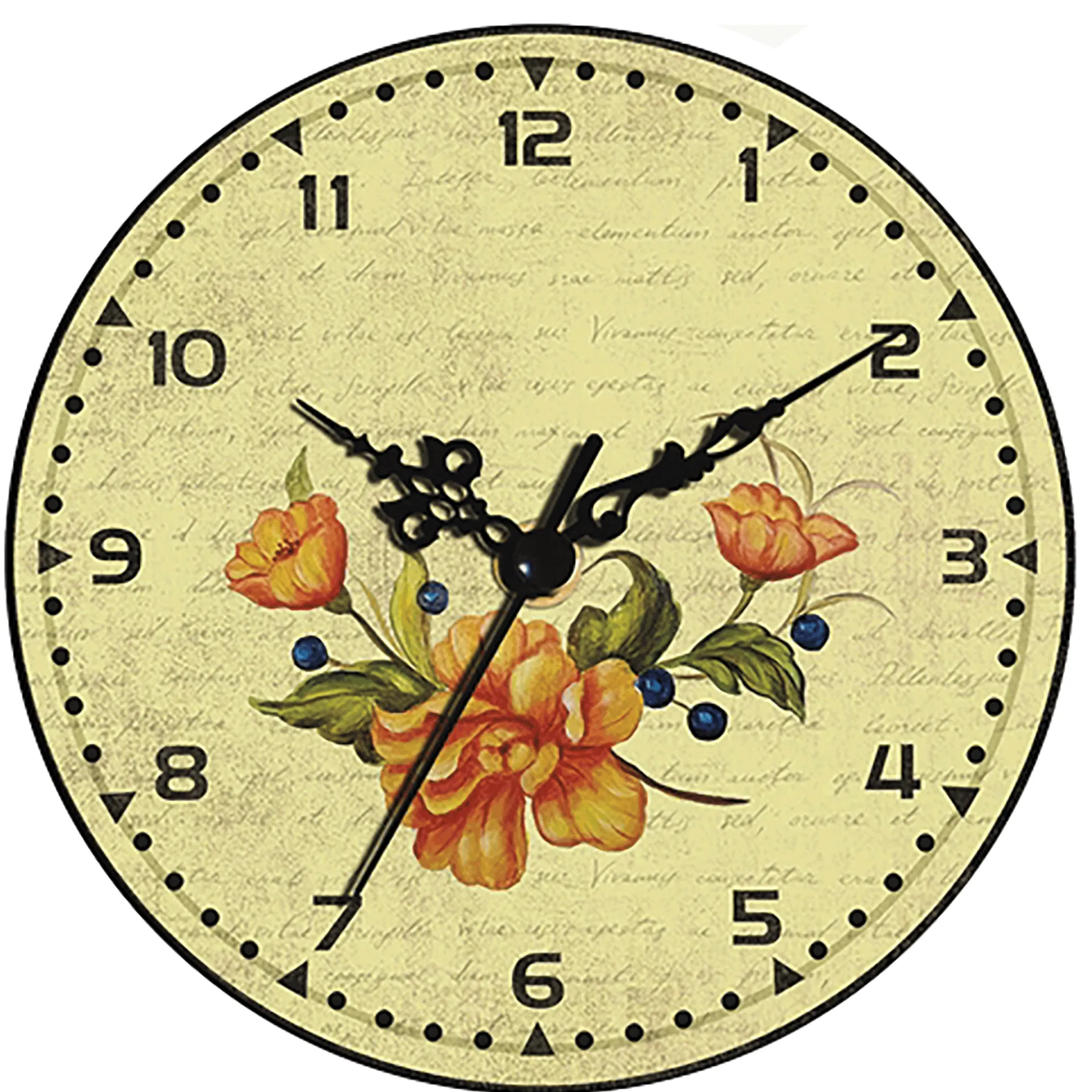 Floral Ceramic Clock