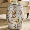 Floral Ceramic Stool