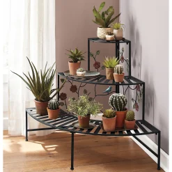Floral Corner Plant Stand