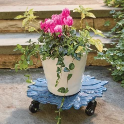 Floral Dragonfly Plant Trolley