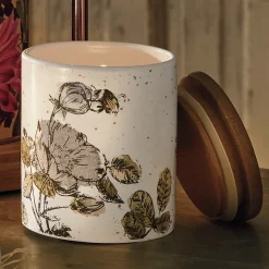 Floral Patterned Candle
