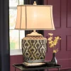 Floral-Patterned Table Lamp