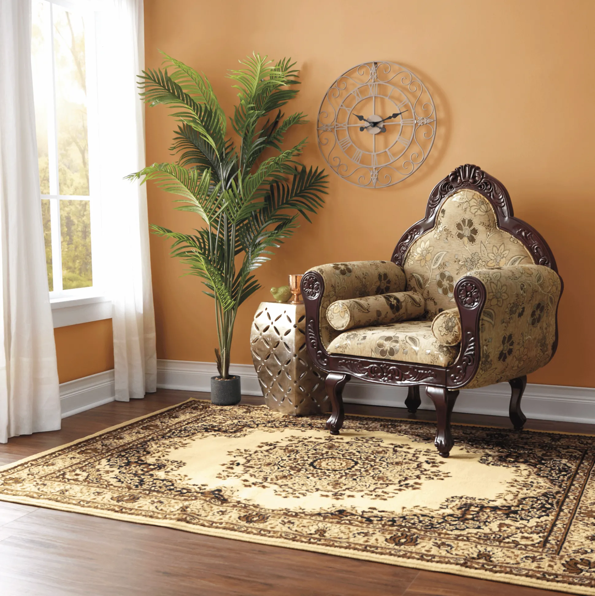 Flourished Carved Armchair