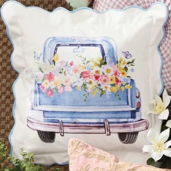Flower Truck Pillow