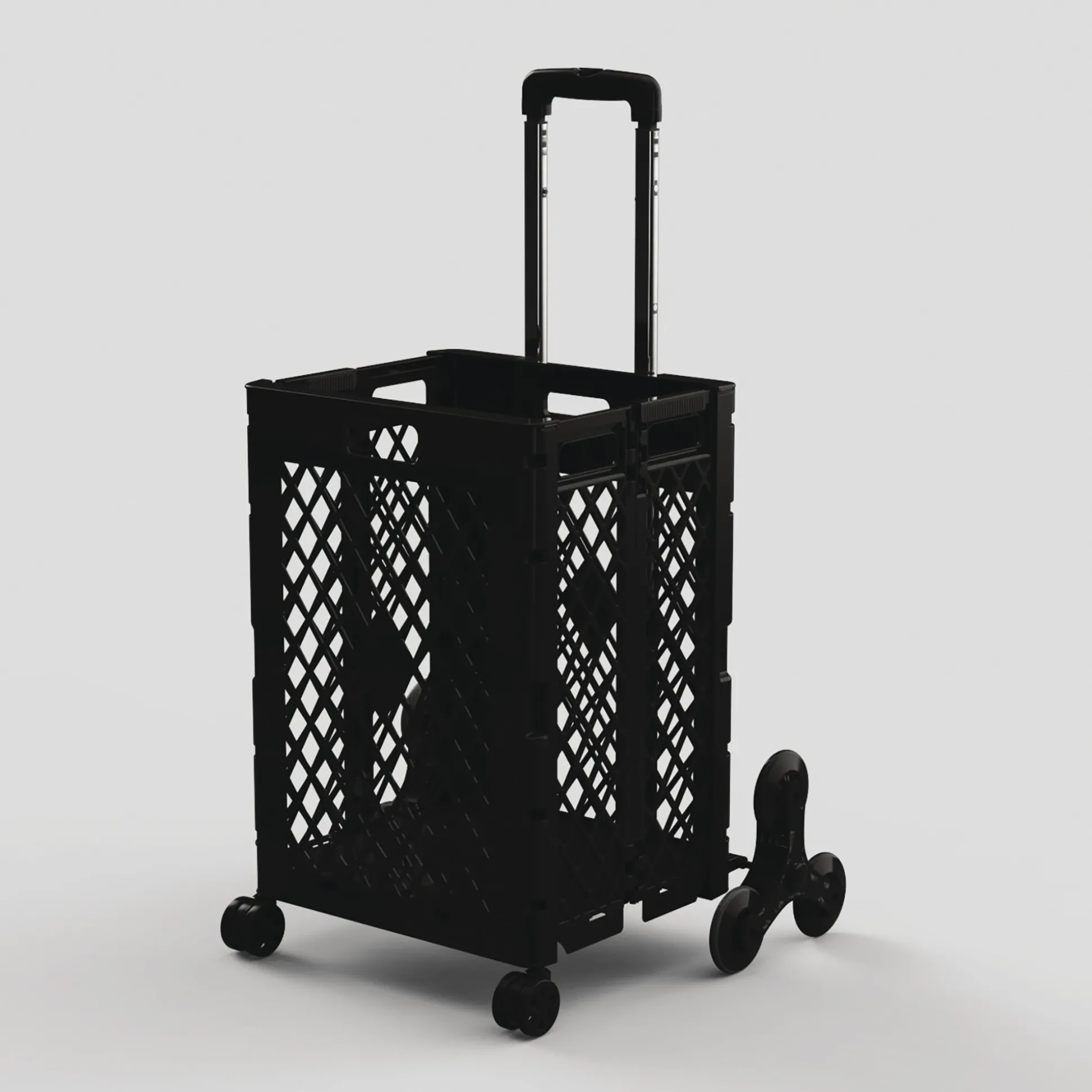 Folding Shopping Cart with Stair Climbing Wheels
