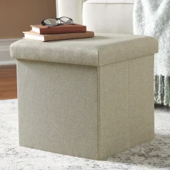 Folding Storage Ottoman