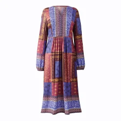 Folksy Beaded Bodice Dress