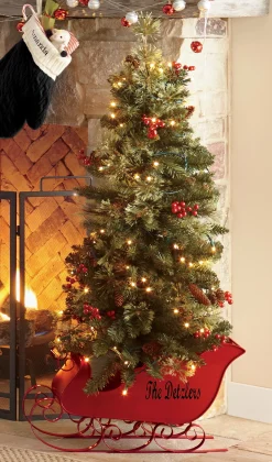 4-Foot Christmas Tree in Red Sled