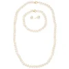 Freshwater Pearl Necklace, Earring and Bracelet Set