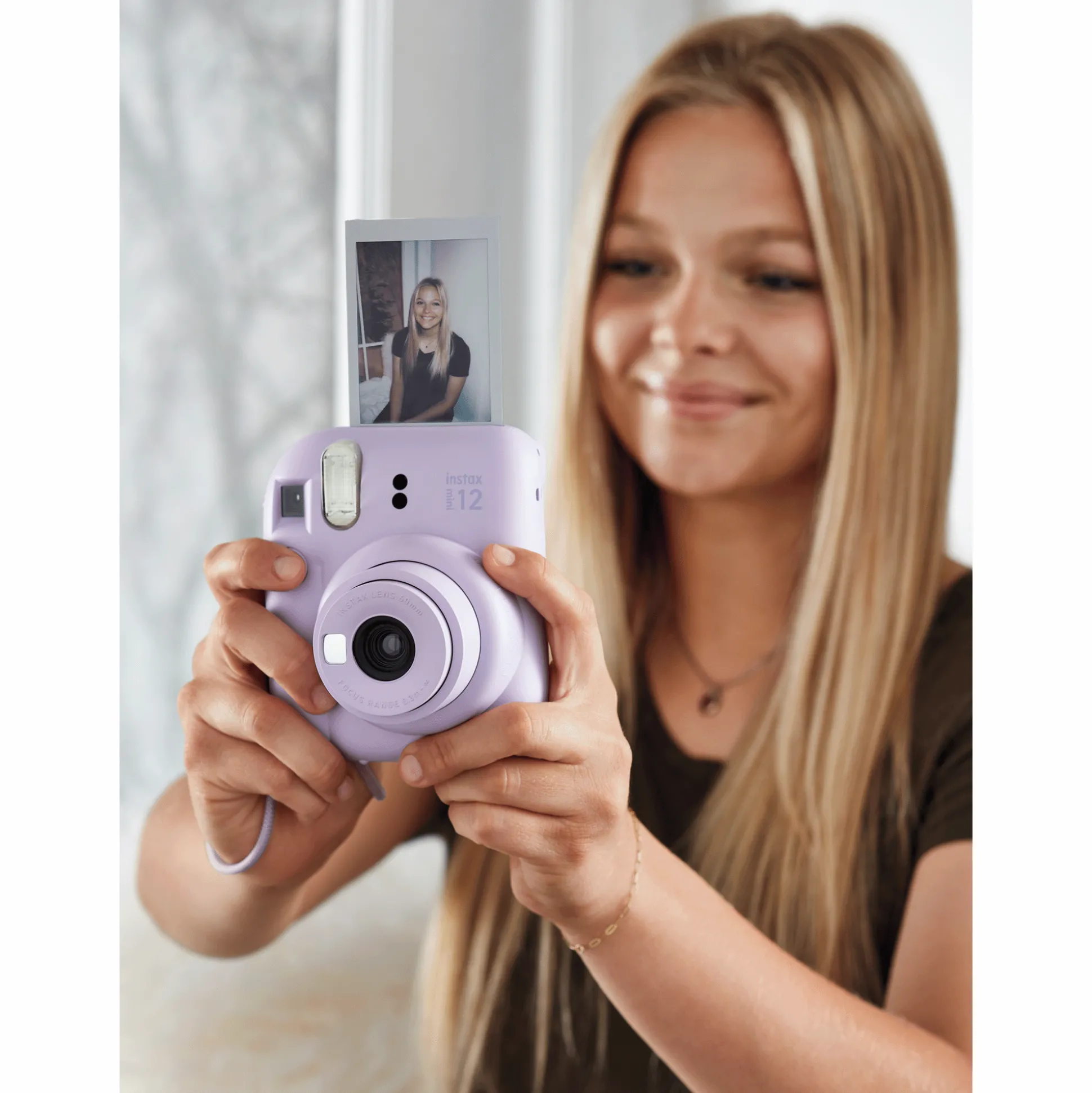 Fujifilm Instax Mini 12 Instant Camera with Built-In Selfie Mirror