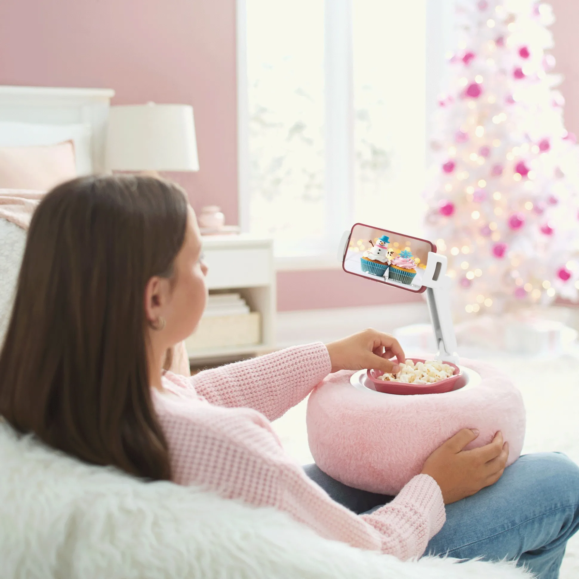 Fuzzy Bowl Phone Holder