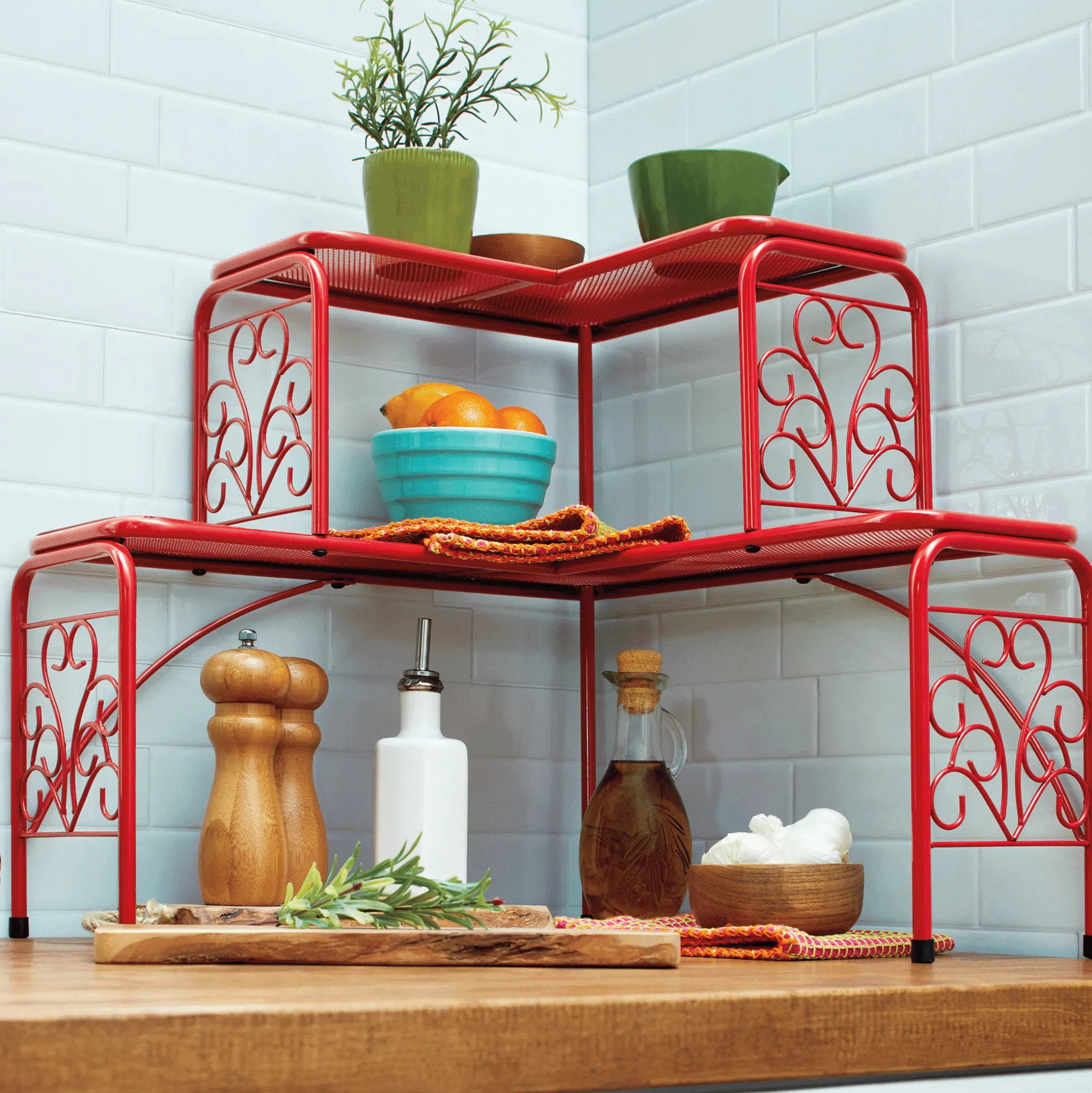 Gate Scroll Corner Shelf