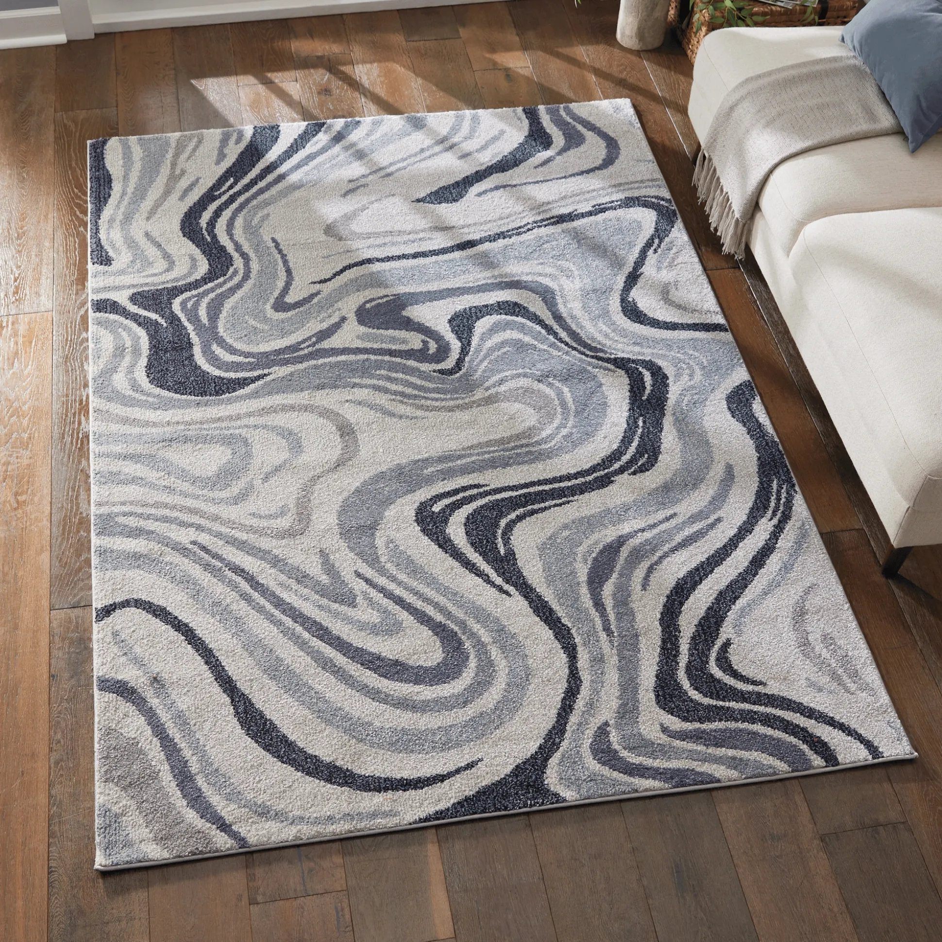 Gemma Waves Rug - 5' 3" x 7'